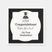 Serviette En Papier HAMbyWG - Papier Napkin - Graduation (Devant)