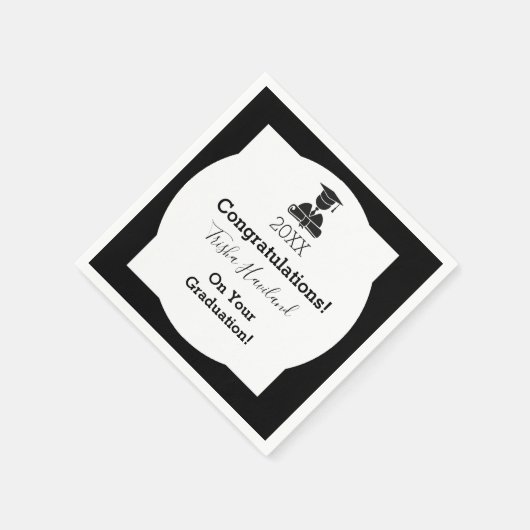 Serviette En Papier HAMbyWG - Papier Napkin - Graduation (Coin)