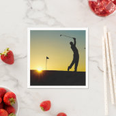 Serviette En Papier HAMbyWhiteGlove - Papier Napkin - Golf (En situation)