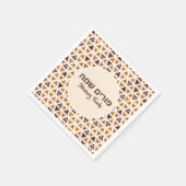 Serviette En Papier Hamentash Custom Happy Purim (Coin)