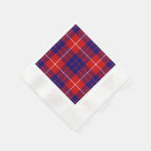 Serviette En Papier Hamilton tartan rouge bleu violet plaid (Coin)
