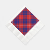 Serviette En Papier Hamilton tartan rouge bleu violet plaid (Coin)