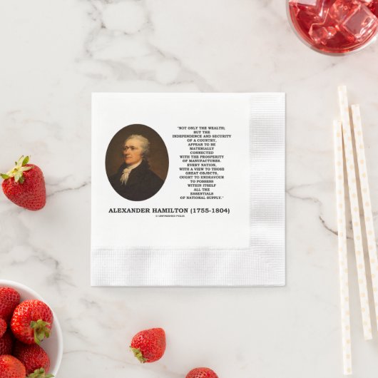 Serviette En Papier Hamilton Wealth Independence Security Manufactures (En situation)