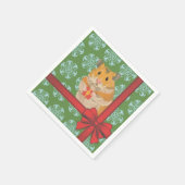 Serviette En Papier Hammy Christmas Hamster Noël (Coin)