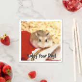Serviette En Papier Hammyville - Cute Hamster (En situation)
