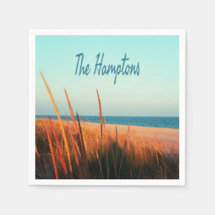 Serviette En Papier Hamptons Beach Long Island New York