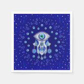 Serviette En Papier Hamsa Hand-Evil Eye Amulet (Devant)