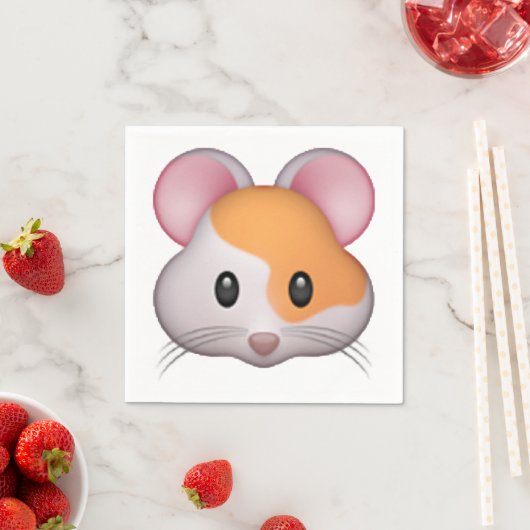 Serviette En Papier Hamster - Emoji (En situation)