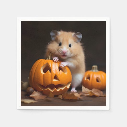 Serviette En Papier Hamster Halloween (Devant)