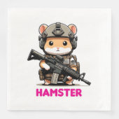 Serviette En Papier Hamster tactique (Devant)