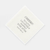 Serviette En Papier Hand Drawn Doodle Bridal Shower Yellow (Coin)