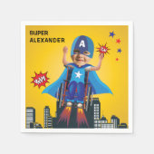 Serviette En Papier Handicap Volant Superhero Fun Anniversaire (Devant)