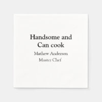 Handsome et peut cuisiner ajouter nom maître chef 