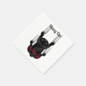 Serviette En Papier Hang On Black Cat (Coin)