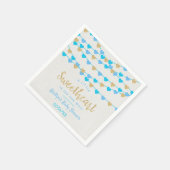 Serviette En Papier Hanging Love Hearts Petit Baby shower amoureux (Coin)