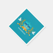 Serviette En Papier Hannukah menorah (Coin)