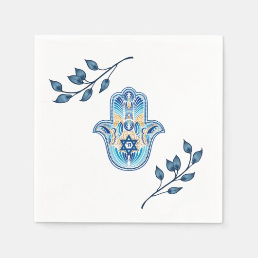 Serviette En Papier Hanoukka (Devant)