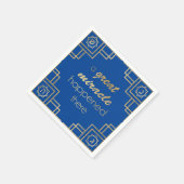 Serviette En Papier Hanoukka Art Déco Un Grand Miracle Gold (Coin)