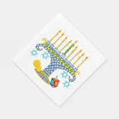Serviette En Papier Hanoukka avec des chats ! Serviettes de table (Coin)