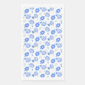 Serviette En Papier Hanoukka bleu et blanc Dreidel (Devant)