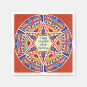 Serviette En Papier Hanoukka Dreidel Design (Devant)