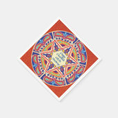 Serviette En Papier Hanoukka Dreidel Design (Coin)