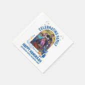 Serviette En Papier HANOUKKA FAMILY REUNION Photo personnalisable (Coin)