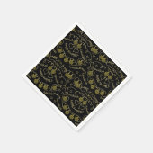 Serviette En Papier Hanoukka Gold Dreidels (Coin)