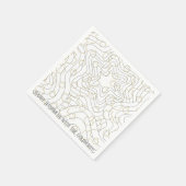 Serviette En Papier Hanoukka Gold N Silver Dreidels (Coin)