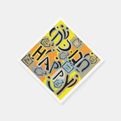 Serviette En Papier Hanoukka Happy Glitzy Art (Coin)