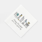 Serviette En Papier Hanoukka heureuse de New York City NYC Chanukah (Coin)