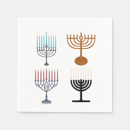 Serviette En Papier Hanoukka judaïsme religion juive (Devant)
