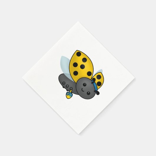 Serviette En Papier Hanoukka Ladybug (Coin)