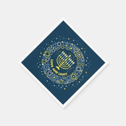 Serviette En Papier Hanoukka Menorah Papier serviettes, serviette d'hô (Coin)