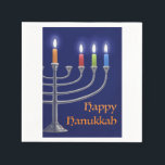 Serviette En Papier "Hanoukka Menorah." Serviettes de table<br><div class="desc">"Hanoukka Menorah." est une peinture numérique réalisée sur Photoshop d'une Hanoukka Menorah avec des bougies allumées pour la troisième nuit. J'espère que vous en apprécierez. Merci,  Corbie Eva Crouse</div>