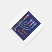 Serviette En Papier "Hanoukka Menorah." Serviettes de table (Coin)