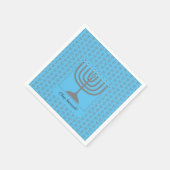 Serviette En Papier Hanoukka personnalisée | Papier MENORAH (Coin)