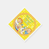 Serviette En Papier Hanoukka Zeevie et ses amis (Coin)