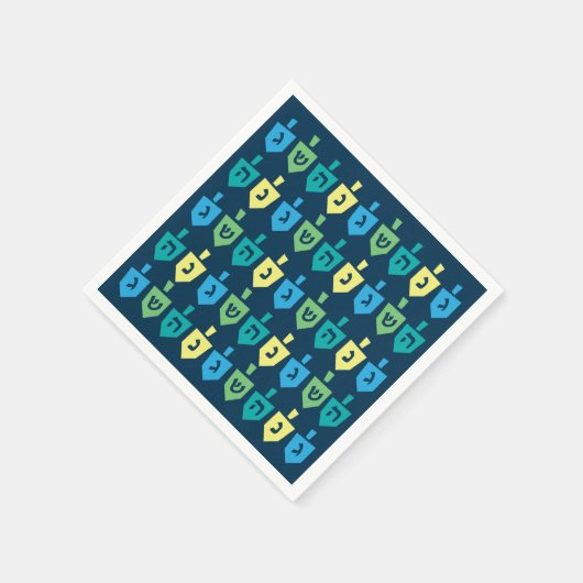 Serviette En Papier Hanukkah Dreidel Party Napkins (Coin)