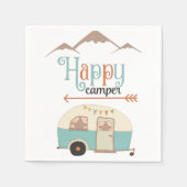Serviette En Papier HAPPER CAMPER mignon Retro RV (Devant)
