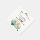 Serviette En Papier HAPPER CAMPER mignon Retro RV (Coin)