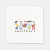Serviette En Papier Happiness Singing Choir Singer Musician Sing Gift (Devant)