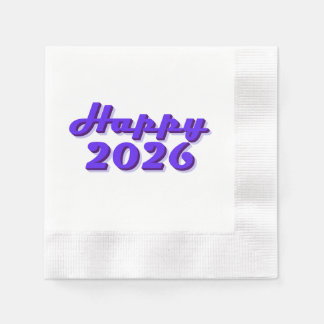 Serviette En Papier Happy 2026