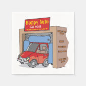 Serviette En Papier Happy Auto voiture Wash Papier serviettes (Devant)