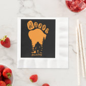 Serviette En Papier Happy Big Foot Halloween (En situation)