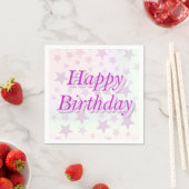 Serviette En Papier Happy Birthday!! (En situation)
