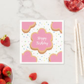 Serviette En Papier Happy Birthday Cookie Sprinkle Company (En situation)