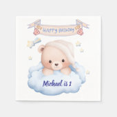 Serviette En Papier Happy Birthday Personalized Paper Napkin (Devant)