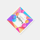 Serviette En Papier Happy Birthday Tu le You (Coin)