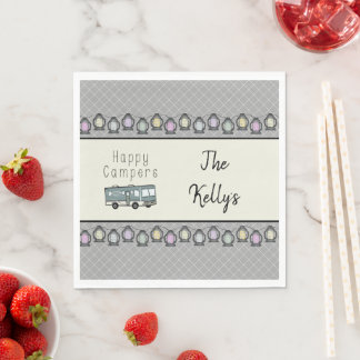 Serviette En Papier Happy Campers RV personnalisé
